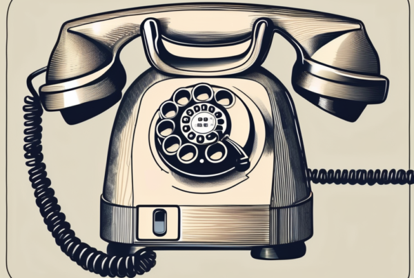 A vintage telephone morphing into a modern smartphone